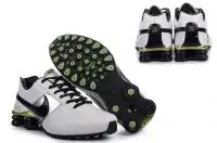 chaussures nike shox promos oz blance noir vert,nike shox promos oz pas cher